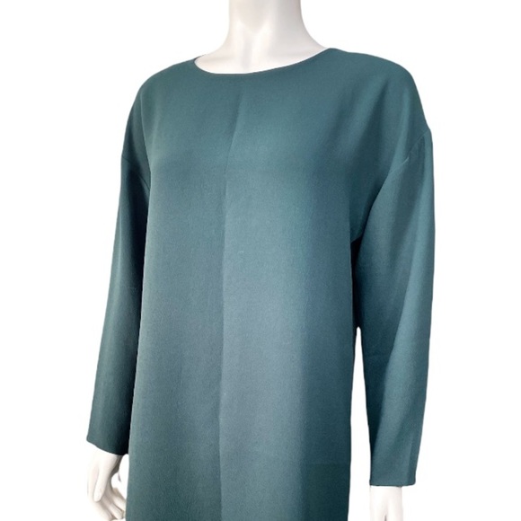 NWOT Aritzia Wilfred Shift Green Long Sleeve Mini Dress Size 4 - Picture 5 of 16